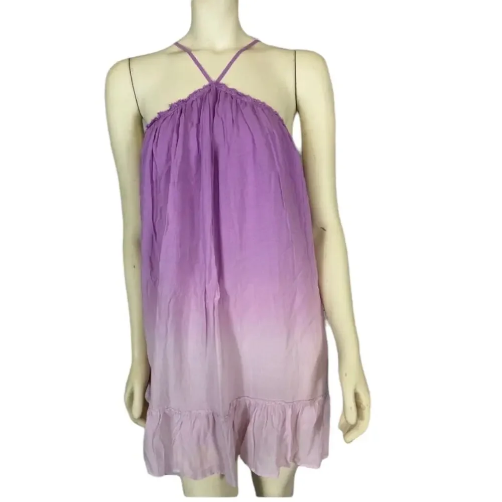 2020s Young Fabulous & Broke Lissa Ombre High-Neck Shift Dress Small NWT